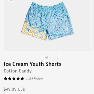 Ice Cream Youth Shorts Cotton Candy